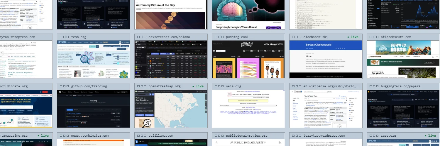 Fenêtres de sites scientifiques, culturels, cartographiques et de marchés sur un fond gris bleuté.
