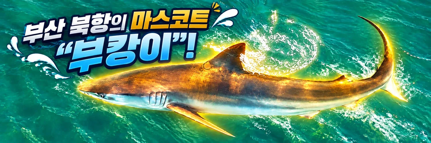 Artwork from the bukangi token listing: a shark surrounded by gold in turquoise water.