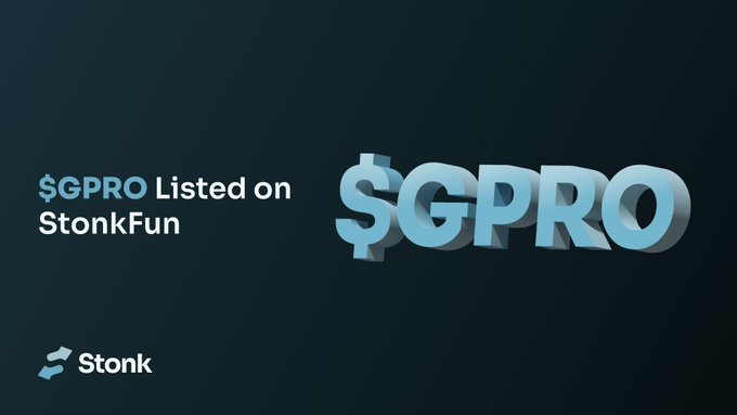 Annonce GPRO publiée par StonkFun le 1er septembre. [1]